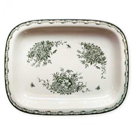 Carl-Harry Stålhane Rörstrand Gröna Anna Dish, length 29 cm