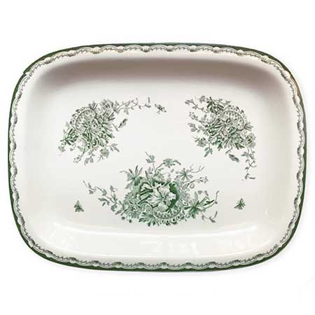 Carl-Harry Stålhane Rörstrand Gröna Anna Dish, length 34 cm