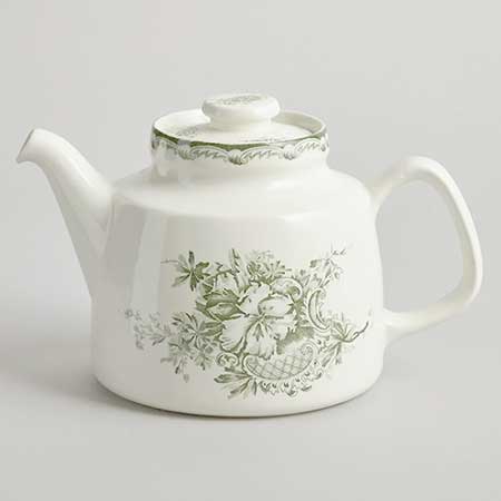 Carl-Harry Stålhane Rörstrand Gröna Anna Teapot, heigh 15 cm