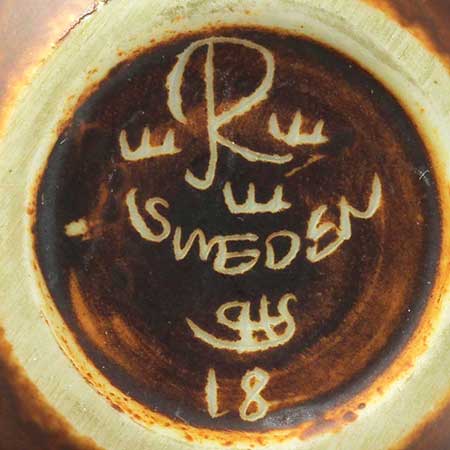 Carl-Harry Stålhane Rörstrand The lower side of a miniature