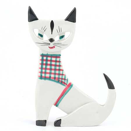 Dorothy Clough Cat 1950s-60s sitting 10-12 cm