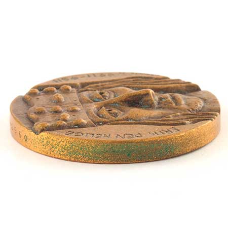 Erik Höglund Bronze Medallions with King Motifs Erik den Helige (1156–1160) 
