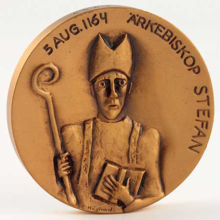 Erik Höglund Bronze Medallions with King Motifs Karl Sverkersson (1161–1167)