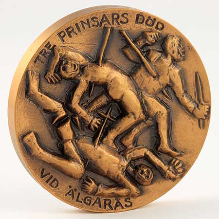 Erik Höglund Bronze Medallions with King Motifs Sverker Karlsson (1195–1208)