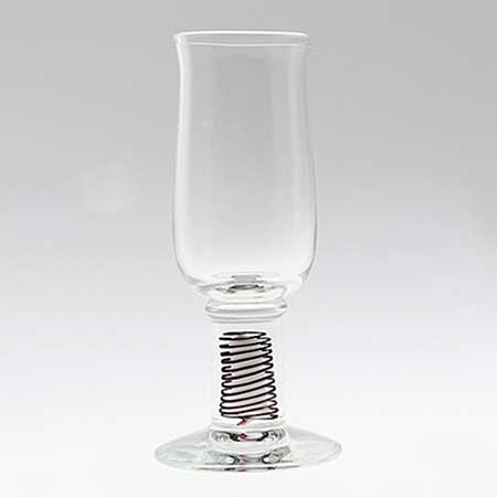 Erik Höglund Glass from Chribska, Novy Bor, and Rovne Beer glass, height 22 cm