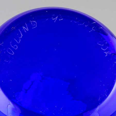 Erik Höglund Glass from Chribska, Novy Bor, and Rovne The lower side of an Erik Höglund Navy Bor object