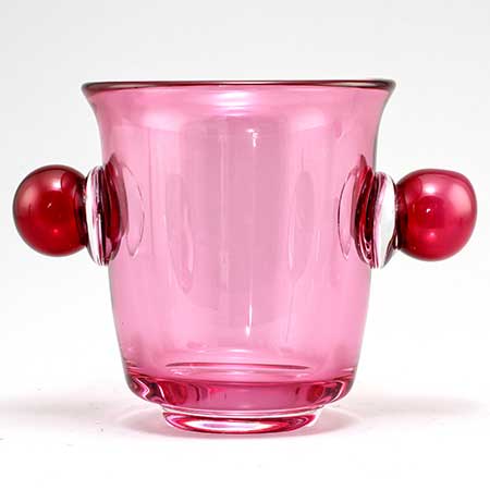 Erik Höglund Studioglas Strömbergshyttan Glass Vase, unique, height 20 cm