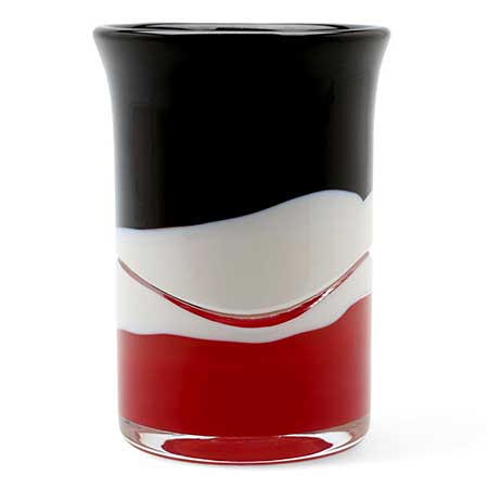 Erik Höglund Studioglas Strömbergshyttan Glass Vase, limited edition of 100, height 17 cm