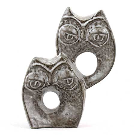 Ester Wallin Upsala-Ekeby figurine Owls (model 0114), 1970, height 19 cm