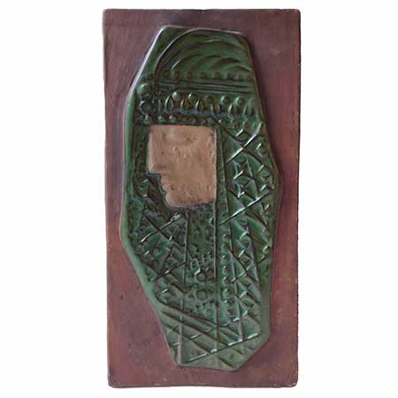 Ester Wallin Upsala-Ekeby wall plaques Greek (model 1045), 1971, height 38 cm