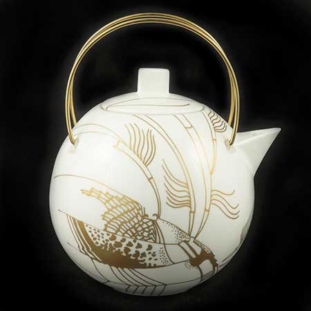 Gösta Grähs Rörstrand Teapot, model 114, height 20 cm