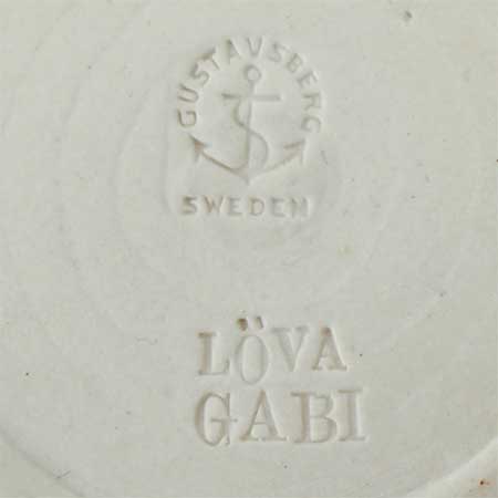 Gabi Citron-Tengborg Gustavsberg Lower side of a Löva object