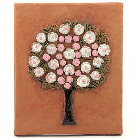 Gabi Citron-Tengborg Jie Keramik Wall Plaques Tree, height 23 cm