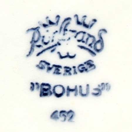 Gertrud Lönegren Rörstrand Bohus The lower side of a Bohus object