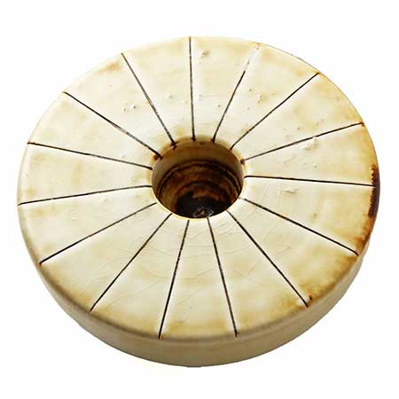 Gertrud Lönegren Rörstrand Miranda Candleholder, model number L46, diameter 9 cm