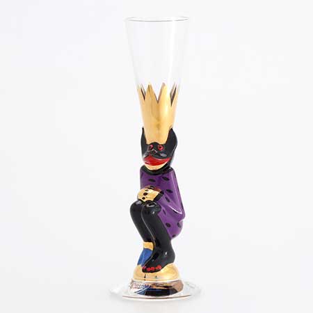 Gunnar Cyrén Orrefors Devil Glasses Nobel Service Dark purple, 2015