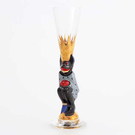 Gunnar Cyrén Orrefors Devil Glasses Nobel Service Gray, 2009
