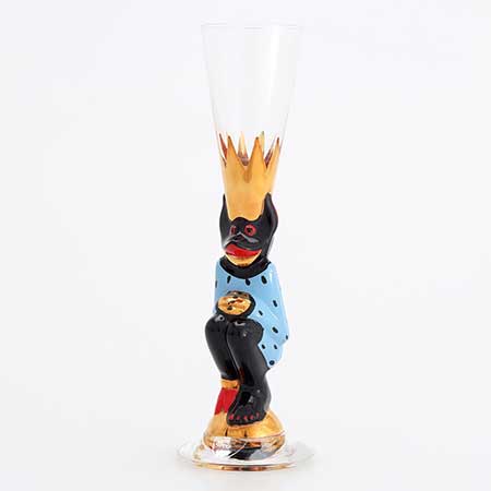 Gunnar Cyrén Orrefors Devil Glasses Nobel Service Light blue, 2011 (80th birthday of Gunnar Cyrén’s)
