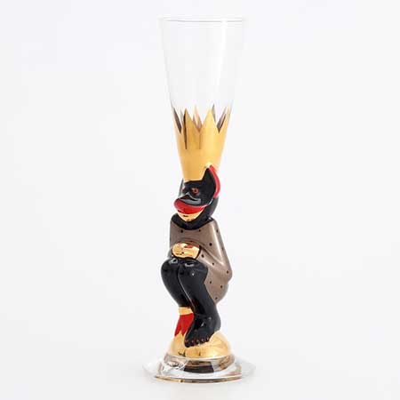 Gunnar Cyrén Orrefors Devil Glasses Nobel Service Metallic brown, 2018