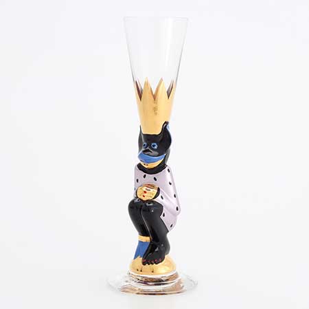 Gunnar Cyrén Orrefors Devil Glasses Nobel Service Metallic pink, 2016