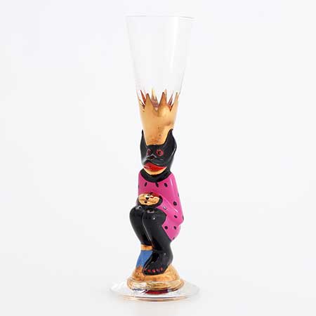 Gunnar Cyrén Orrefors Devil Glasses Nobel Service Pastel pink, 2013 