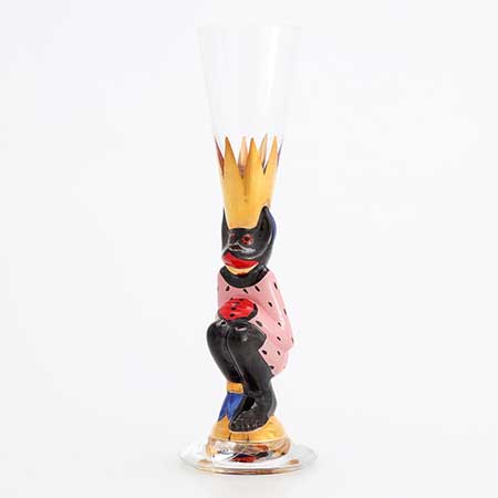 Gunnar Cyrén Orrefors Devil Glasses Nobel Service Pink, 2010