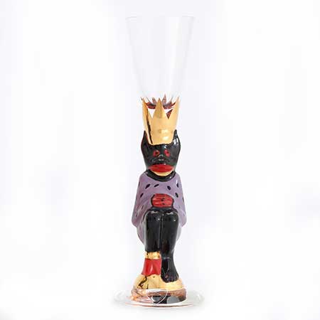Gunnar Cyrén Orrefors Devil Glasses Nobel Service Purple, 1996–2007