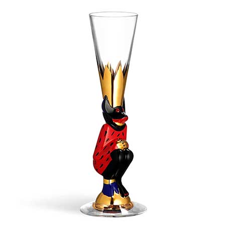 Gunnar Cyrén Orrefors Devil Glasses Nobel Service Red, 1996–