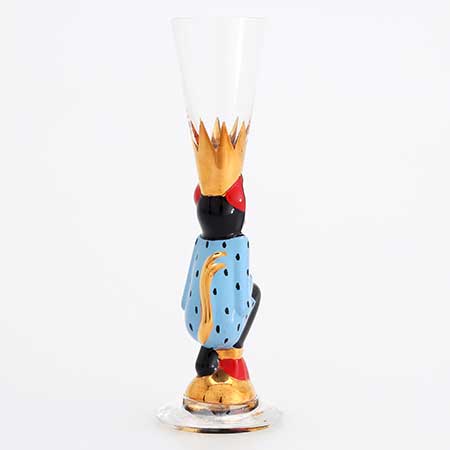 Gunnar Cyrén Orrefors Devil Glasses Nobel Service The back side of a Devil Glass