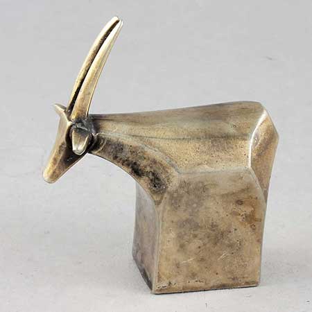 Gunnar Cyrén Dansk Designs Silver Zoo Antelope, height 7 cm