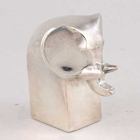 Gunnar Cyrén Dansk Designs Silver Zoo Elephant, length 6 cm