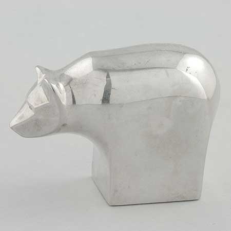 Gunnar Cyrén Dansk Designs Silver Zoo Brown bear, height 4,5 cm