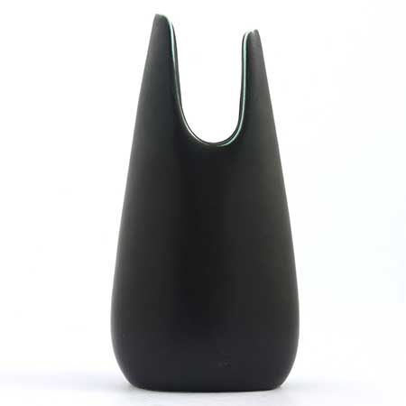 Gunnar Nylund Rörstrand Caolina Black vase, height 19 cm