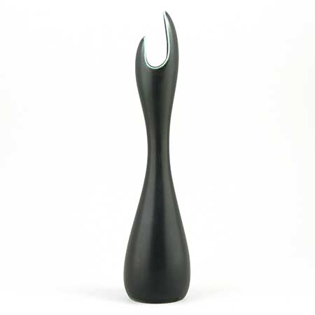 Gunnar Nylund Rörstrand Caolina Black vase, height 22 cm