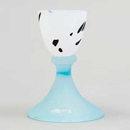 Gunnel Sahlin Kosta Boda Amazon Egg cup, turquoise, model number 99528, height 10,5 cm