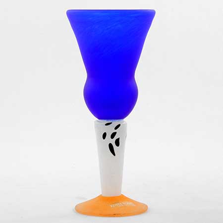 Gunnel Sahlin Kosta Boda Amazon Glass, blue, model number 99345, height 15 cm