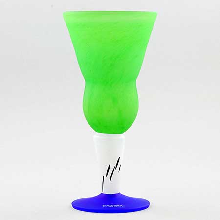 Gunnel Sahlin Kosta Boda Amazon Glass, green, model number 99272, height 18,5 cm