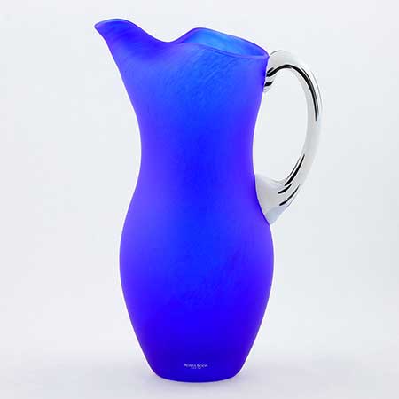 Gunnel Sahlin Kosta Boda Amazon Pitcher, blue, model number 89272, height 30 cm