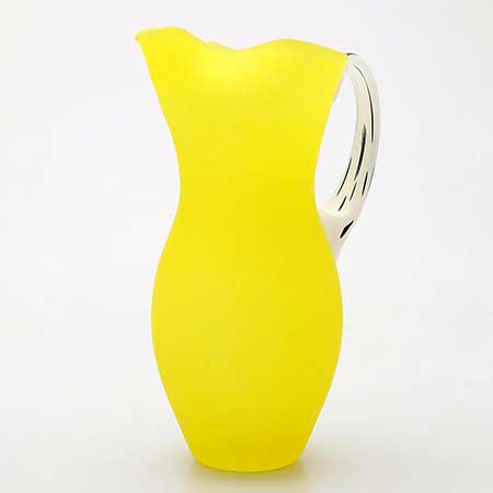 Gunnel Sahlin Kosta Boda Amazon Pitcher, yellow, model number 89270, height 30 cm