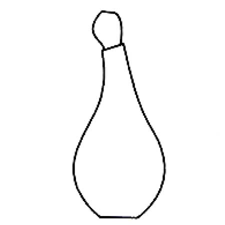 Gunnel Sahlin Kosta Boda Naturalis Bottle, beige, model number 89807, height 26 cm