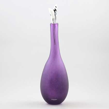 Gunnel Sahlin Kosta Boda Naturalis Bottle, purple, model number 89264, height 32 cm