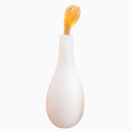 Gunnel Sahlin Kosta Boda Naturalis Bottle, pink, model number 89806, height 25,5 cm