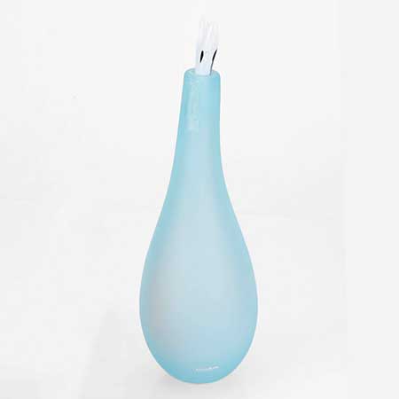 Gunnel Sahlin Kosta Boda Naturalis Bottle, turquoise, model number 89622, height 32 cm