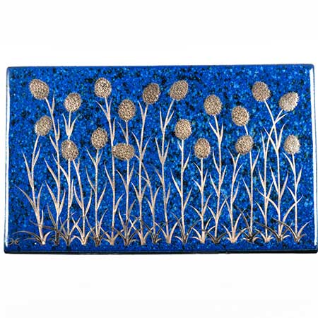 Heinz Erret Gustavsberg Province Flower Wall Plaques Brunkulla (Orchid), province flower of Jämtland