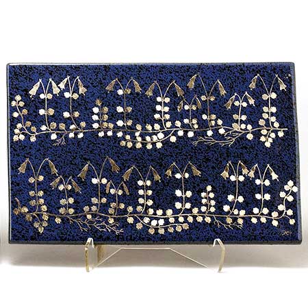 Heinz Erret Gustavsberg Province Flower Wall Plaques Linnea (Twinflower), province flower of Småland