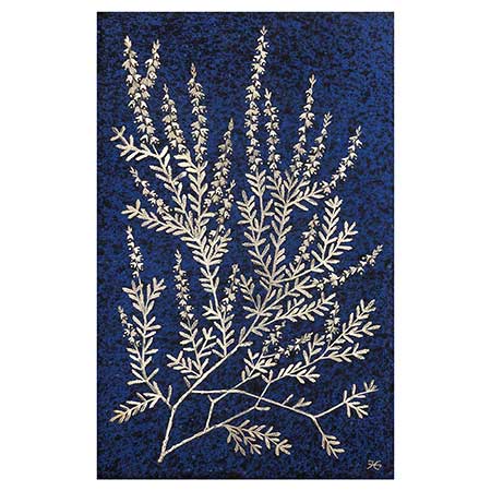 Heinz Erret Gustavsberg Province Flower Wall Plaques Ljung (Common heather), province flower of Västergötland