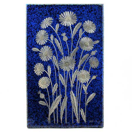 Heinz Erret Gustavsberg Province Flower Wall Plaques Prästkrage (Ox-eye daisy), province flower of Skåne