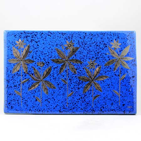 Heinz Erret Gustavsberg Province Flower Wall Plaques Skogsstjärna (arctic starflower), province flower of Värmland