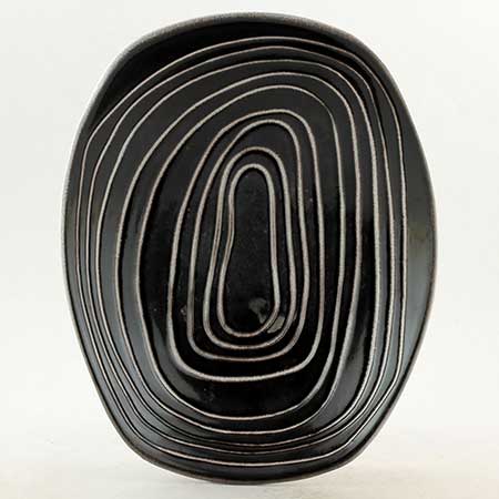 Hjördis Oldfors Upsala-Ekeby Atoll Bowl (model 5071), length 22,5 cm