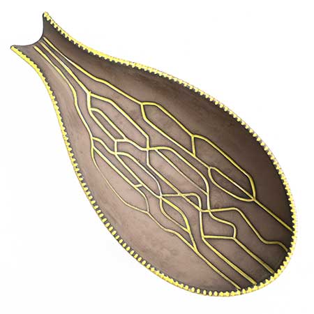 Hjördis Oldfors Upsala-Ekeby Lian Bowl (model 5169), length 26,5 cm